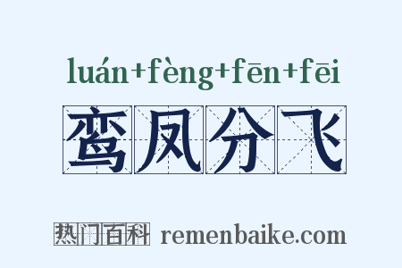 鸾凤分飞是什么意思的图片